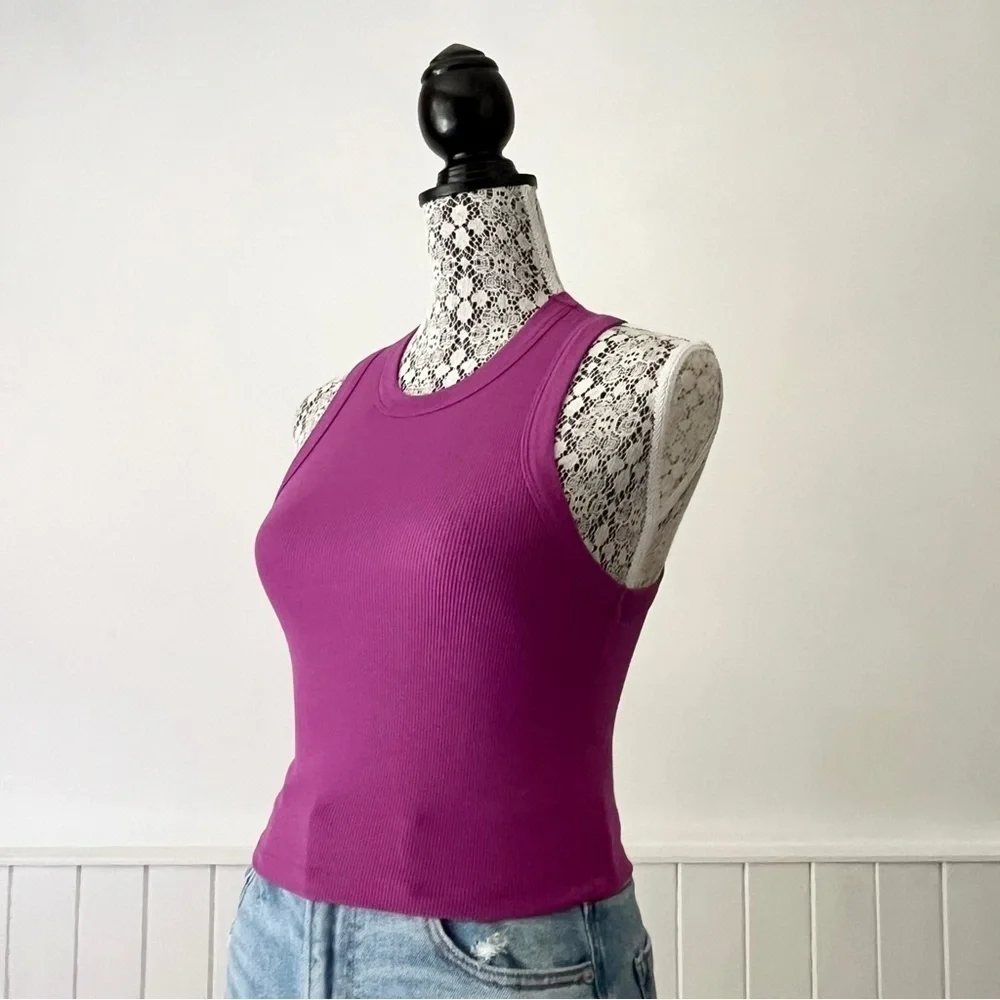 Dynamite Kenzie Bare Crop Basic Tank Size S - Picture 3 of 12